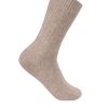 Manner CASH-MERE.CH | Kaschmir Kuschelsocken Beige Melange