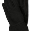 Manner CASH-MERE.CH | Retro-Fleece-Handschuhe Mit Kaschmirfutter Schwarz