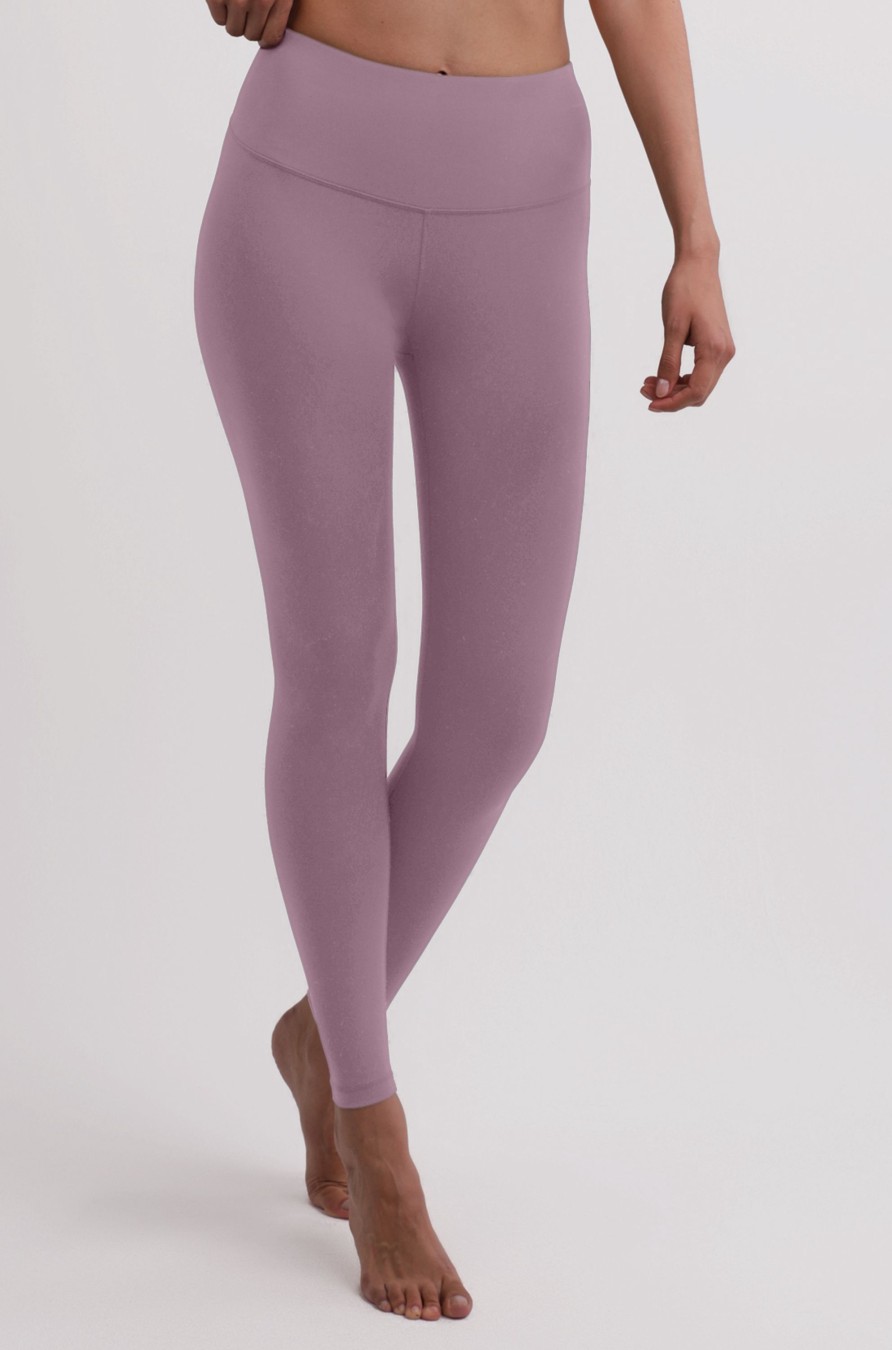 Frauen CASH-MERE.CH | Yoga Leggins Aus Recyceltem Polyester Und Hohem Bund Orchid Purple