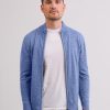 Manner CASH-MERE.CH | Kaschmir Strickjacke Cardigan Azurblau