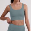 Frauen CASH-MERE.CH | Yoga Aktivity-Top Aus Recyceltem Polyester Shade Of Grey