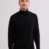 Manner CASH-MERE.CH | Kaschmir Rollkragen Pullover Schwarz