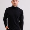 Manner CASH-MERE.CH | Kaschmir Rollkragen Pullover Holzkohle