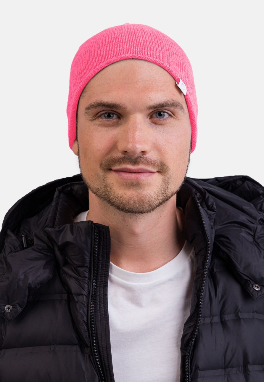 Accessoires CASH-MERE.CH | Kaschmir Beanie Malibu Pink