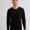 Manner CASH-MERE.CH | Kaschmir Rundhals Pullover Holzkohle