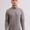 Manner CASH-MERE.CH | Kaschmir Rollkragen Pullover Grau