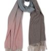 Accessoires CASH-MERE.CH | Kaschmir Schal Gradient Rosa Und Blau