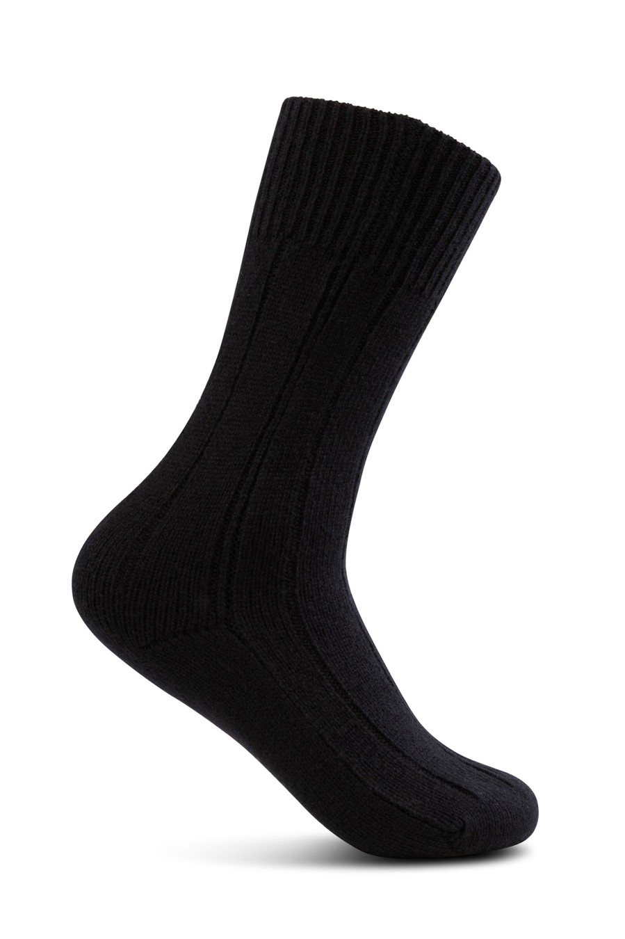 Manner CASH-MERE.CH | Kaschmir Kuschelsocken Schwarz