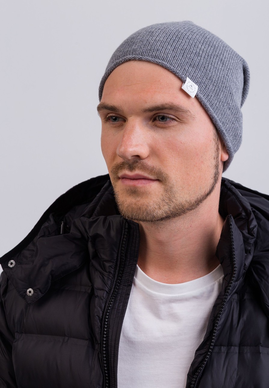 Accessoires CASH-MERE.CH | Kaschmir Beanie Grau