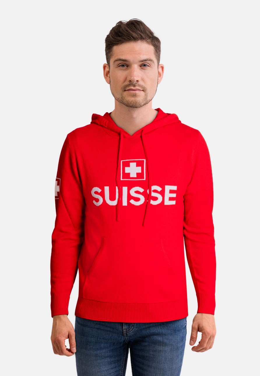 Manner CASH-MERE.CH | Wolle Kaschmir Kapuzenpullover Hoodie Unisex Switzerland