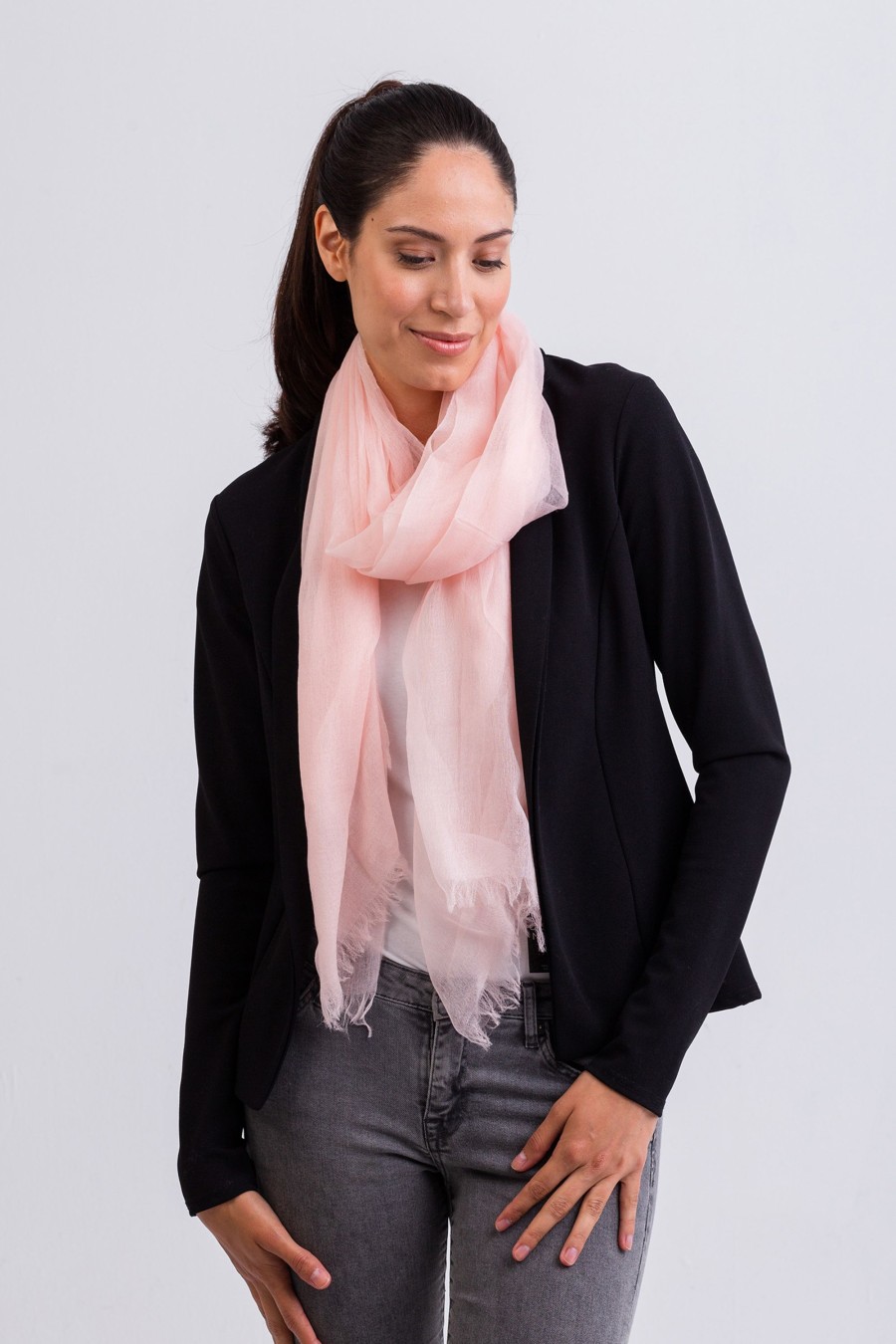 Accessoires CASH-MERE.CH | Kaschmir Schal Soft Rosa