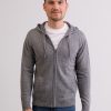 Manner CASH-MERE.CH | Kaschmir Kapuzenpullover Hoodie Grau