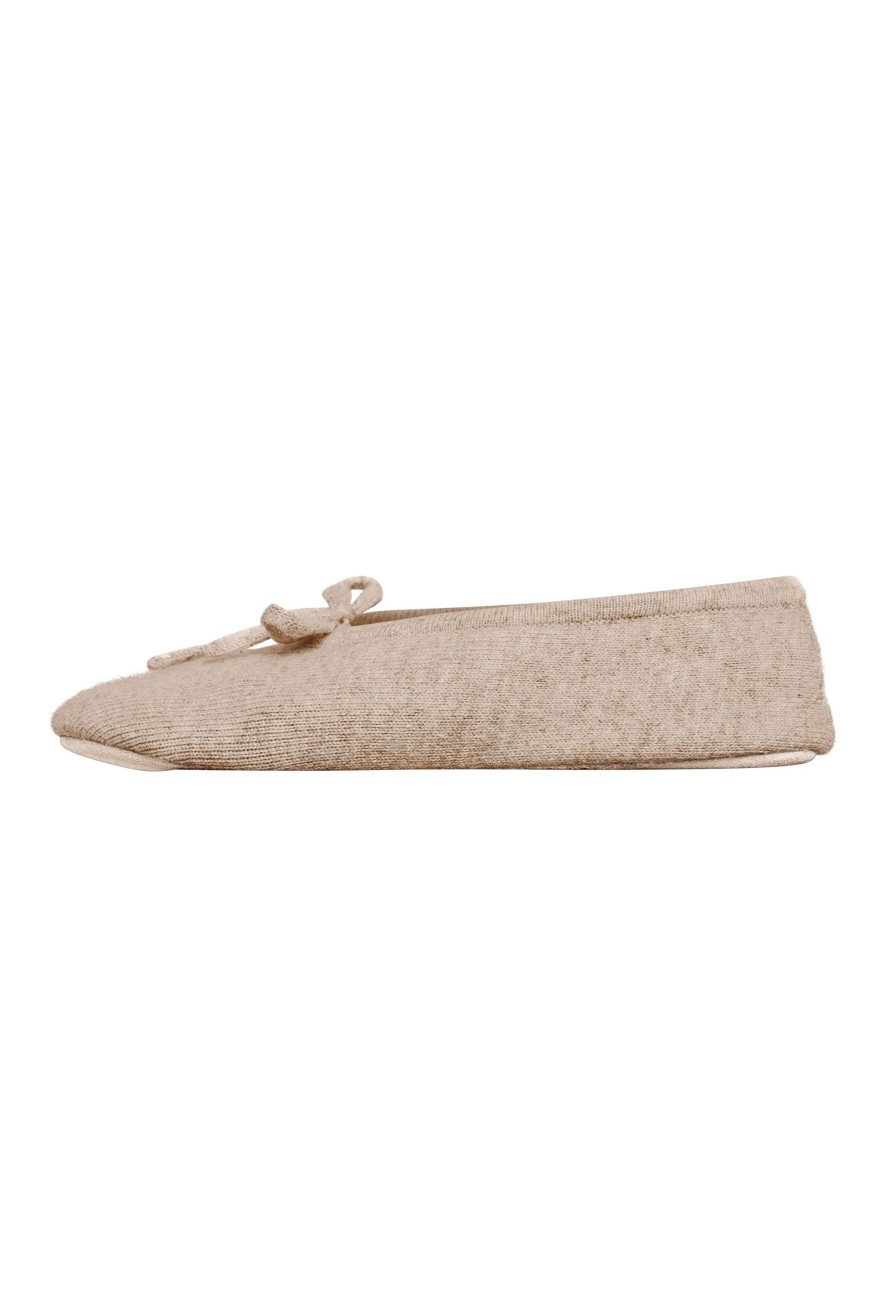 Accessoires CASH-MERE.CH | Kaschmir Hausschuhe Camel