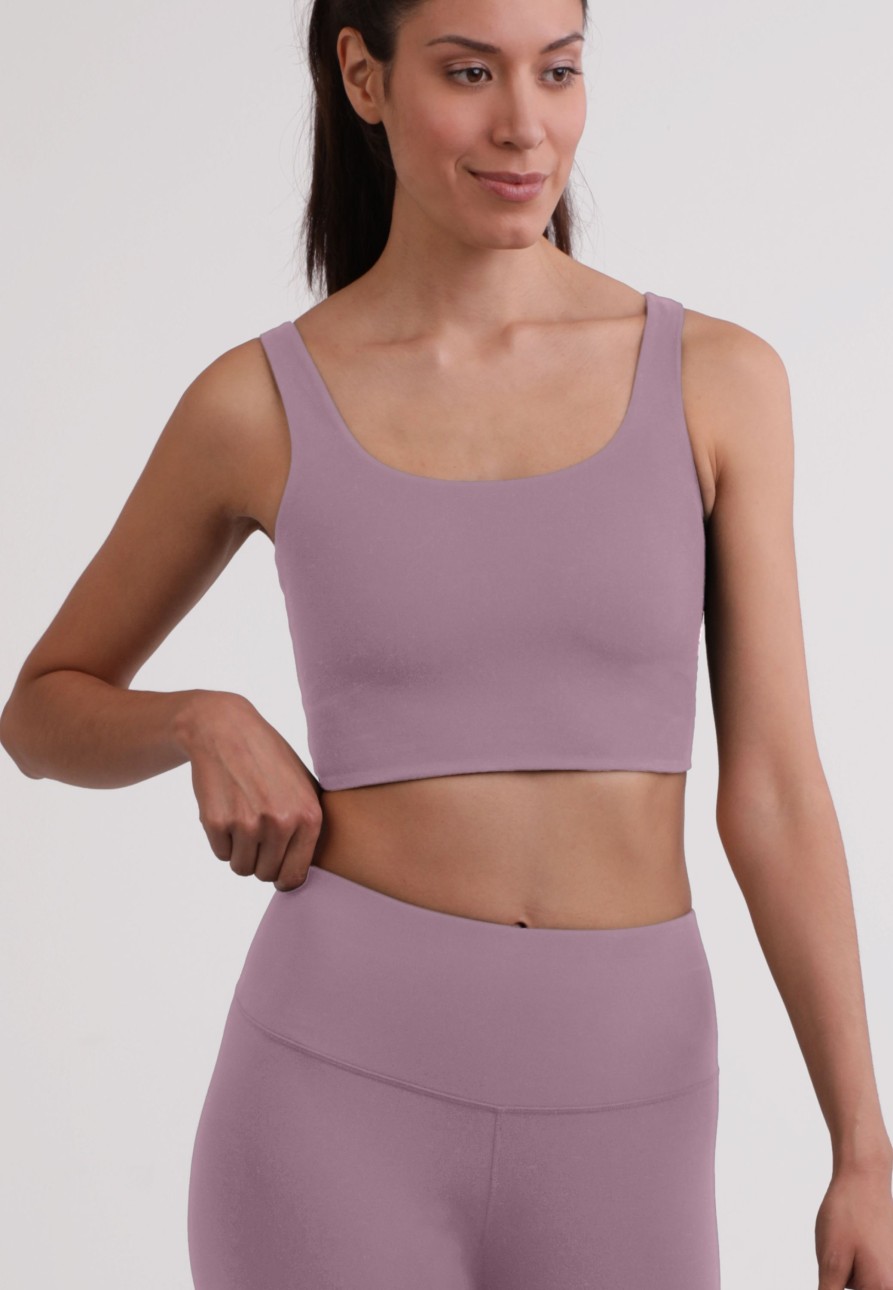 Frauen CASH-MERE.CH | Yoga Aktivity-Top Aus Recyceltem Polyester Orchid Purple