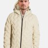 Manner CASH-MERE.CH | Padded Jacket Mit Kapuze Khaki