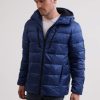 Manner CASH-MERE.CH | Daunenjacke Extreme Mit Kapuze Und Kaschmirfutter Blau