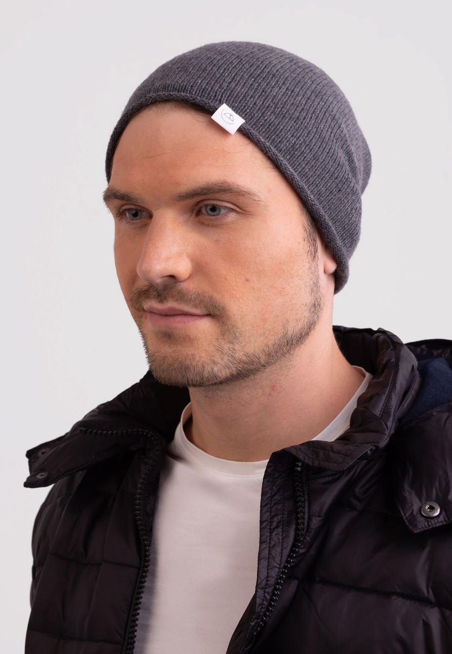 Accessoires CASH-MERE.CH | Kaschmir Beanie Anthrazit