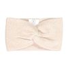 Accessoires CASH-MERE.CH | Kaschmir Stirnband Geknotet Beige Mit Lurex