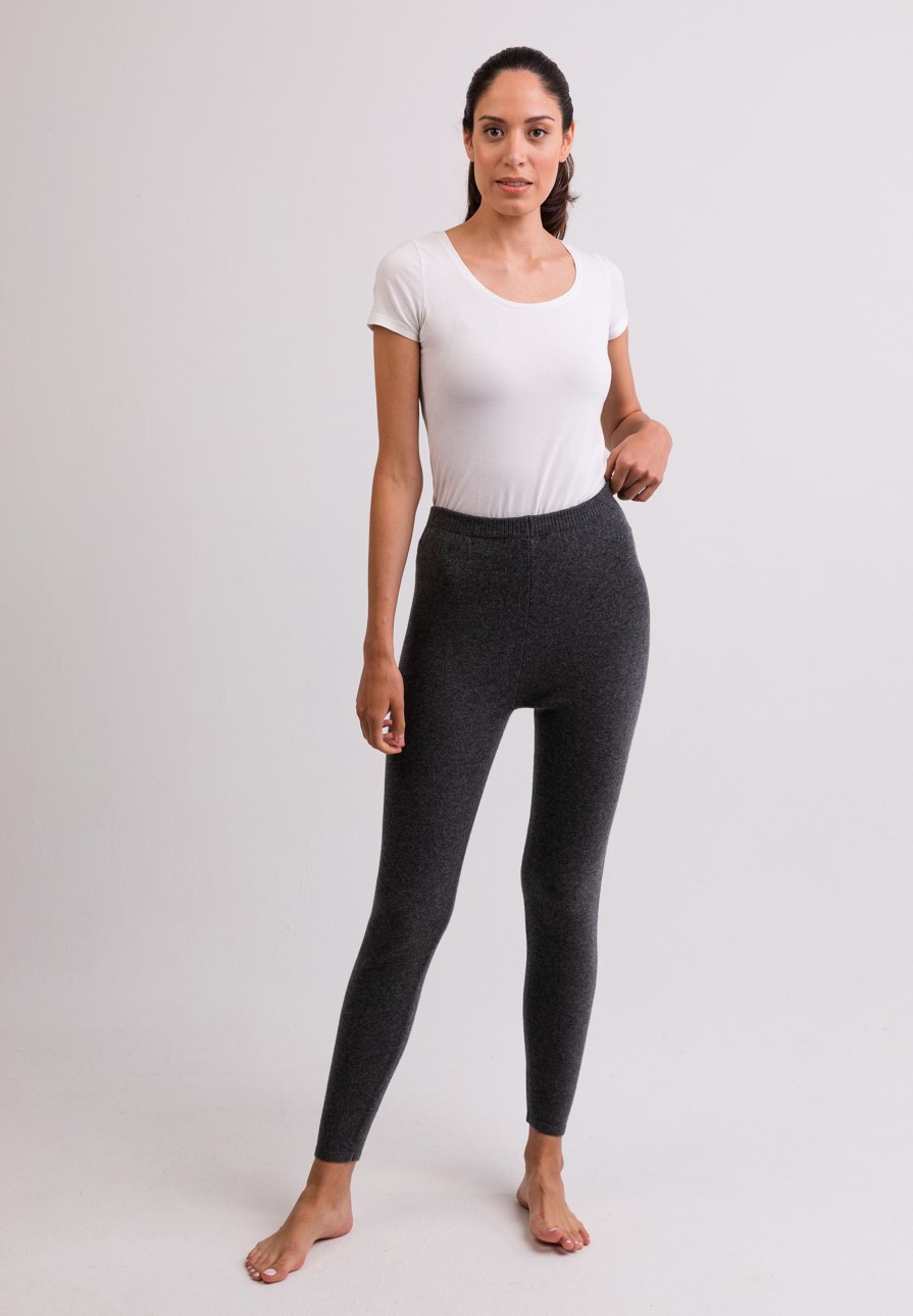 Accessoires CASH-MERE.CH | Kaschmir Leggings Anthrazit